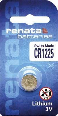 CR1225, 3V 12.5x2.5 mm, Lithium