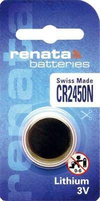 CR2450N, 3V 24.5x5 mm, Lithium