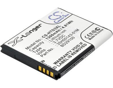 Batteri till At&t HD7S, Htc Explorer, T-mobile HD7, At&t 35H00143-01M mfl.