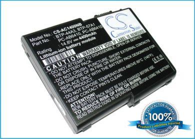 Batteri till Acer Aspire 1200(MS2111), Dell Smartstep 200n, Fujitsu Amilo D6800, Hitachi Flora 270W NW4 mfl.