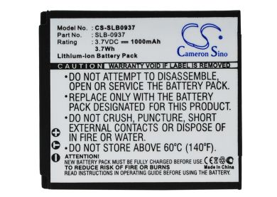 Batteri till Samsung CL5, Samsung SLB-0937