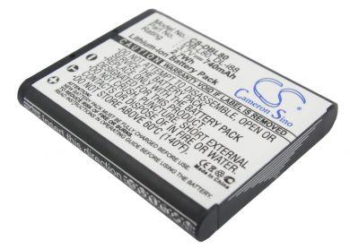 Batteri till Pentax Optio H90, Sanyo DMX-CG100, Toshiba Camileo BW10, Pentax D-LI88 mfl.