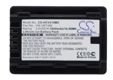 Batteri till Panasonic HC-250EB, Panasonic VW-VBT380