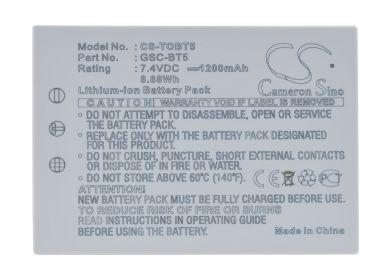 Batteri till Toshiba Gigashot GSC-R30, Toshiba BSC-BT5