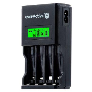 Batteriladdare för AA- och AAA-batterier, everActive NCS-450 Black Edition