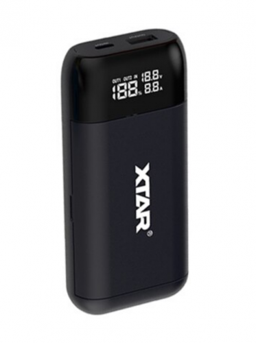 XTAR PB2C Powerbank och laddare för 18650, 20700, 21700 och 26650-batterier.