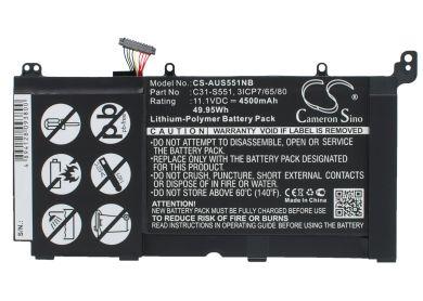 Batteri till Asus VivoBook S551L, Asus 3ICP7/65/80