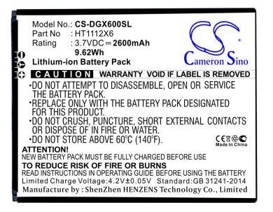 Batteri till Doogee X6, Doogee HT1112X6