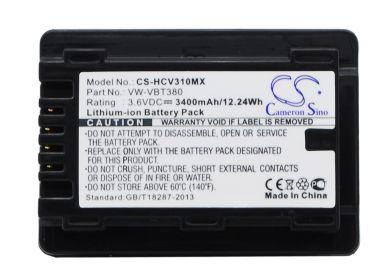 Batteri till Panasonic HC-250EB, Panasonic VW-VBT380
