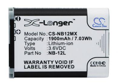 Batteri till Canon LEGRIA Mini X, Canon NB-12L