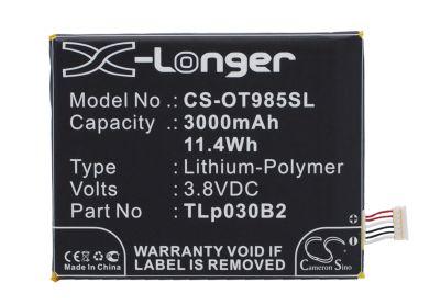 Batteri till Alcatel One Touch Flash 2, Vodafone OT-985N, Alcatel C3000003C1, Vodafone TLp030B2