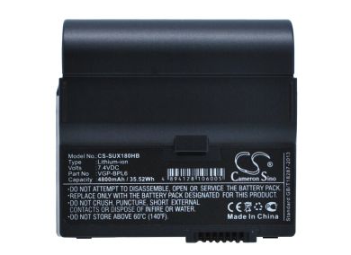 Batteri till Sony VAIO VGN-UX17GP, Sony VGP-BPL6