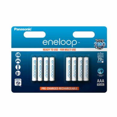 Eneloop AAA Uppladdningsbara batterier, 8-pack.