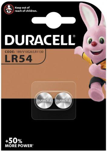 Duracell 2-pack batterier: LR54, L1131, LR1130, 189, V10GA, RW89, D189