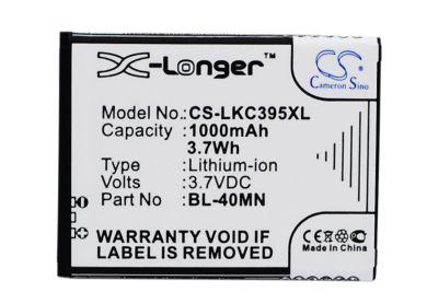 Batteri till Lg C395, Lg BL-40MN