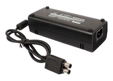 Laddare / strömadapter för Microsoft Xbox 360 Slim spelkonsol.