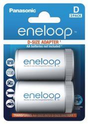 Eneloop D-adapter (R20) 2-pack