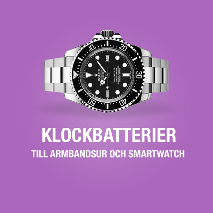 Klockbatterier till armbandsur och smartwatch